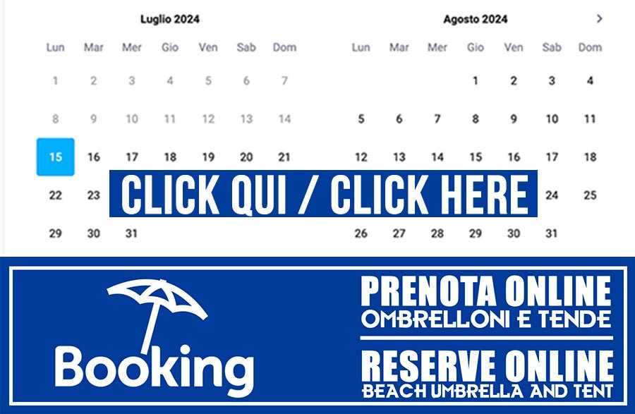 booking online beach tent umbrella versilia camaiore spiaggia