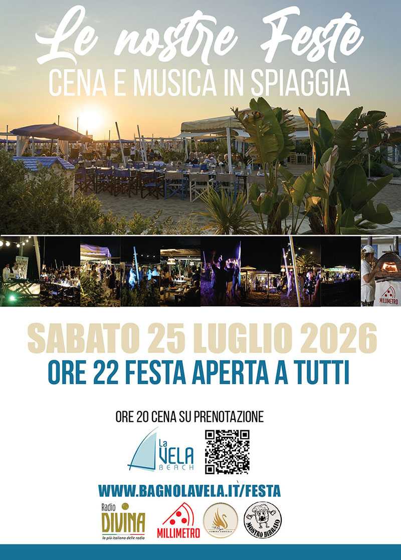 festa 25 luglio 2026 vela camaiore