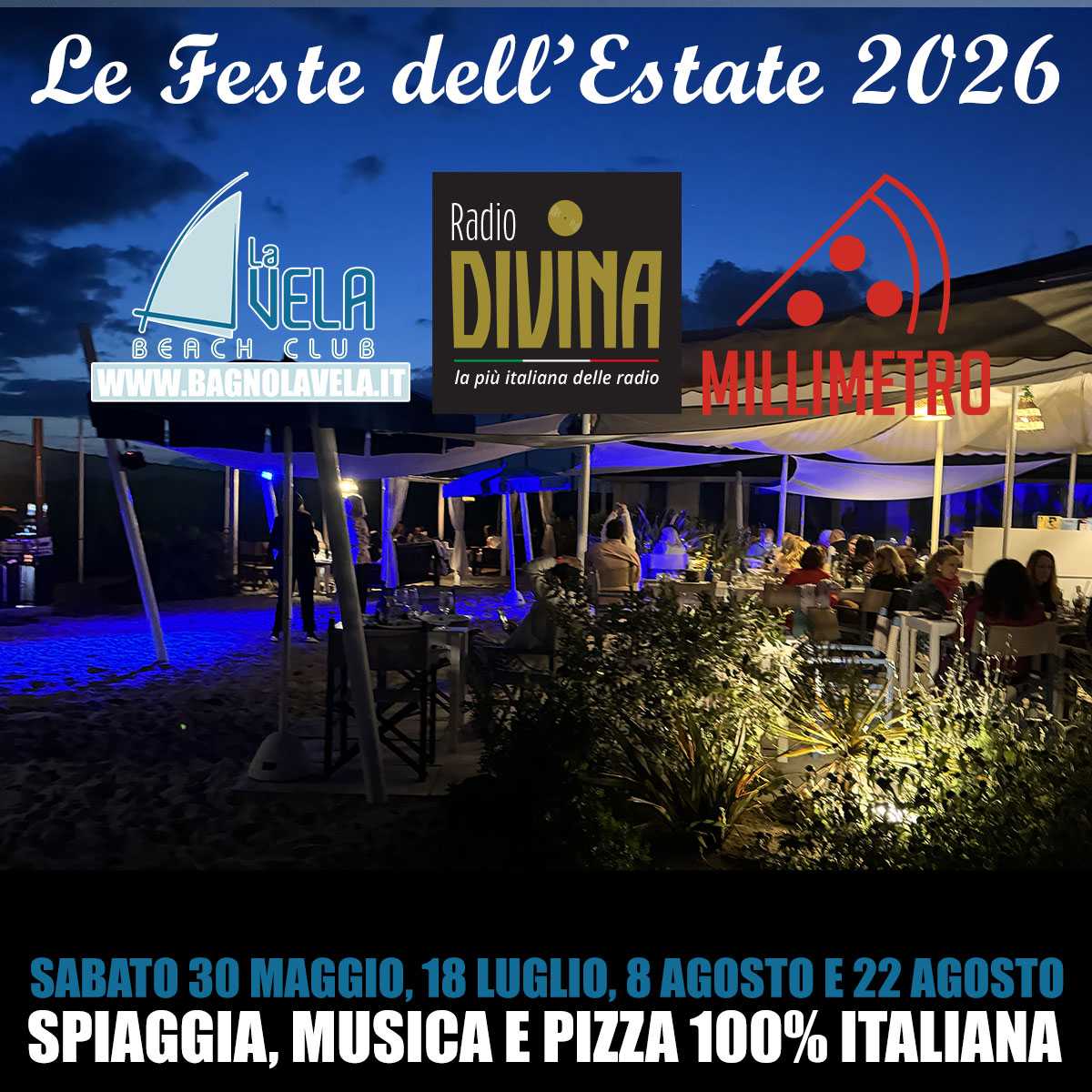feste spiaggia vela camaiore 2026