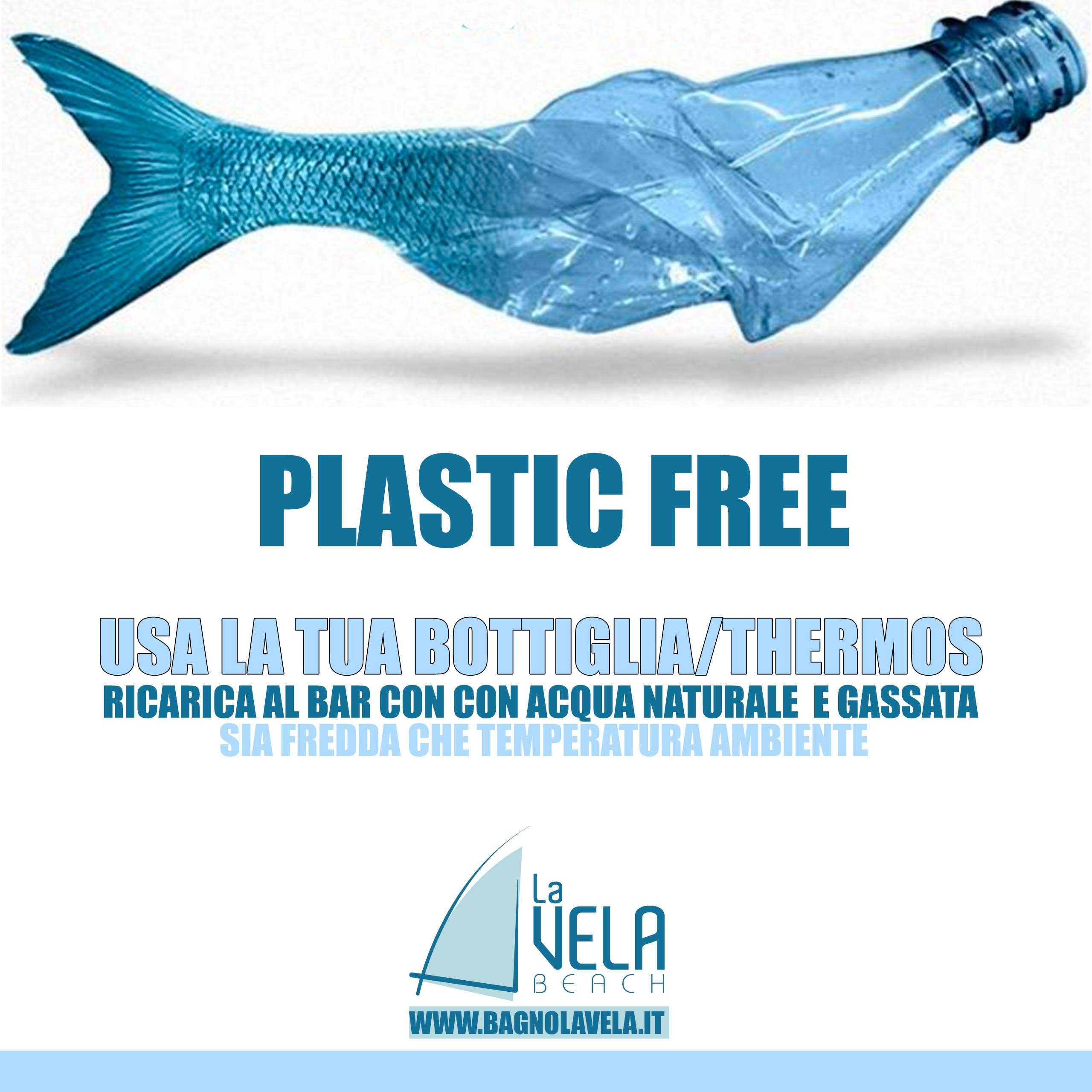 plastic free la vela spiaggia