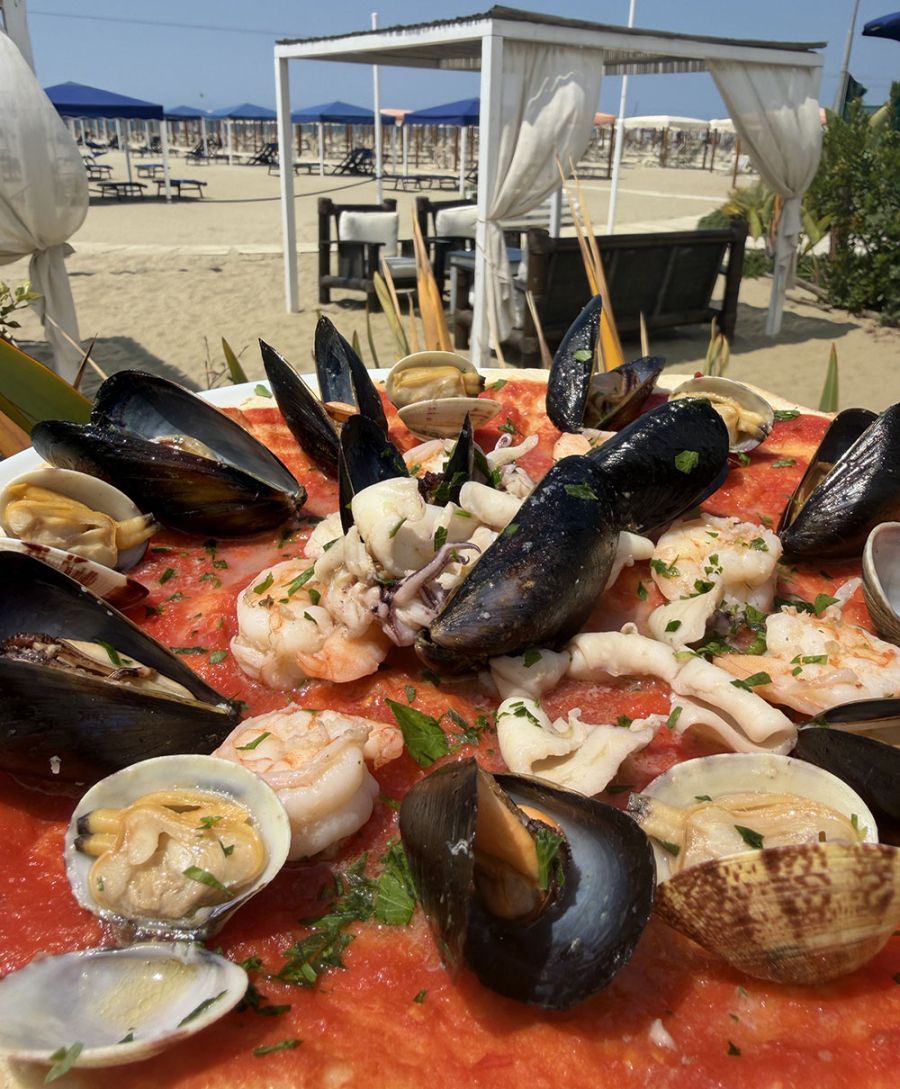 pizza frutti mare vela