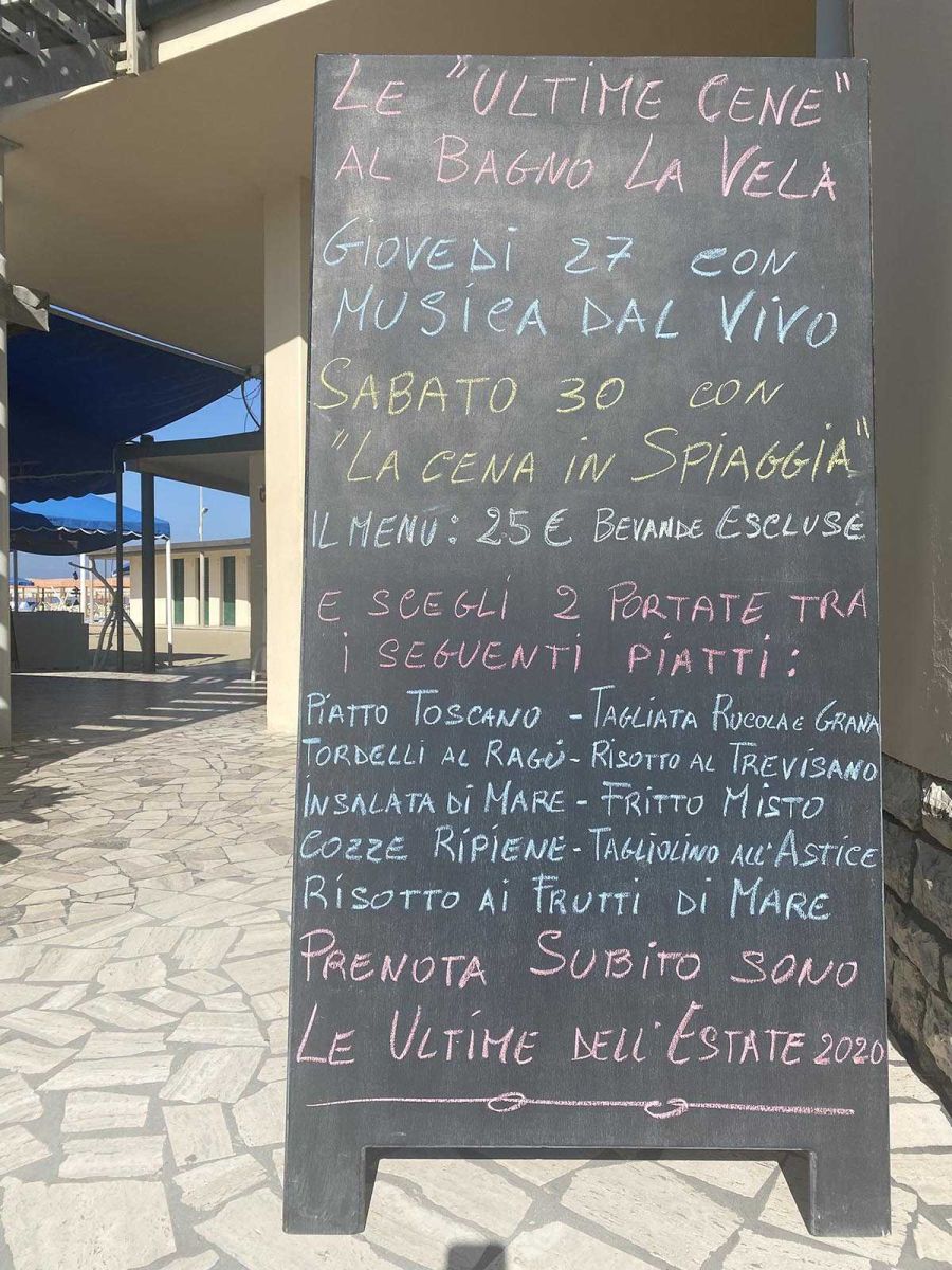 cena spiaggia