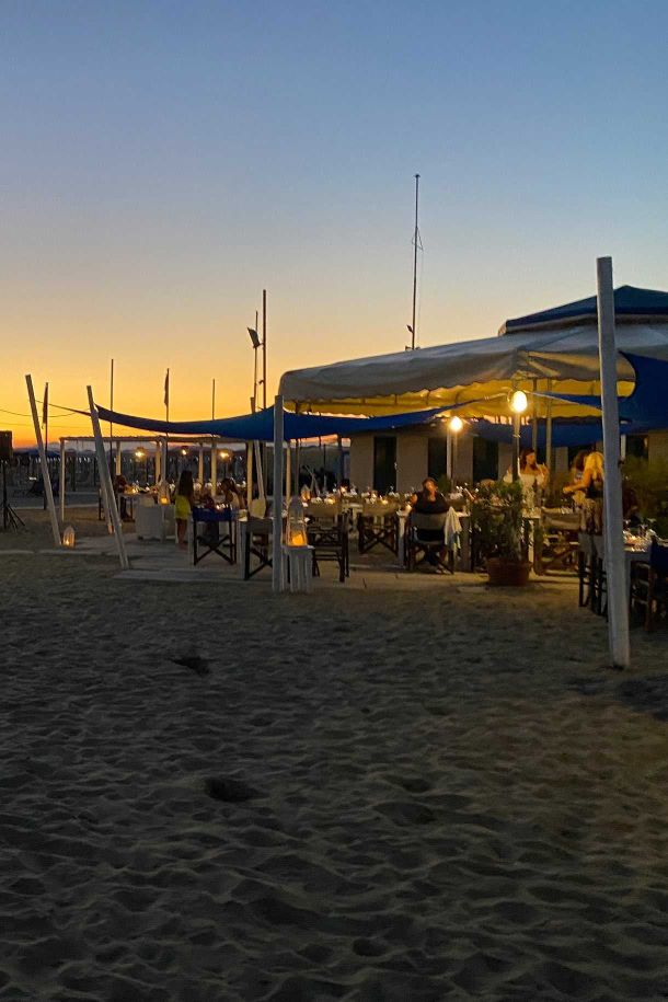 cena spiaggia versilia camaiore